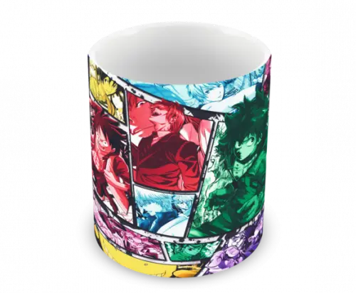 Caneca Polímero Animes Crossover Personalizada