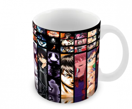 Caneca Polímero Animes Crossover Personalizada
