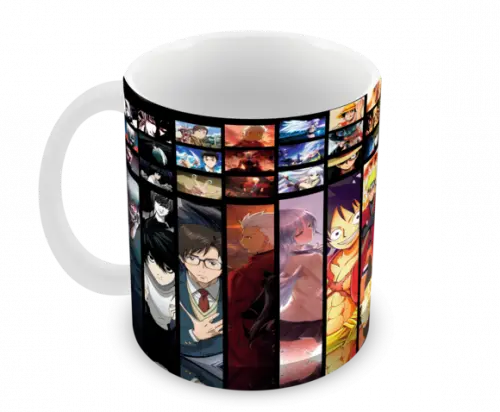 Caneca Polímero Animes Crossover Personalizada