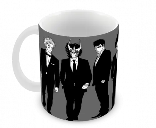 Caneca Polímero Animes Crossover Personalizada