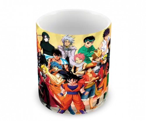Caneca Polímero Animes Crossover Personalizada