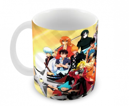 Caneca Polímero Animes Crossover Personalizada