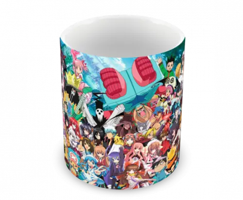 Caneca Polímero Animes Crossover Personalizada