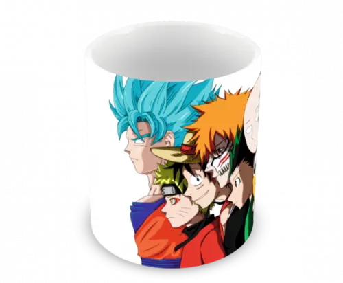 Caneca Polímero Animes Crossover Personalizada
