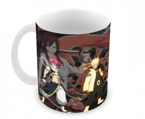 Caneca Polímero Animes Crossover Personalizada