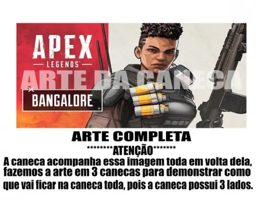Caneca Polímero Apex Legends Personalizada