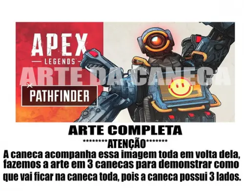 Caneca Polímero Apex Legends Personalizada