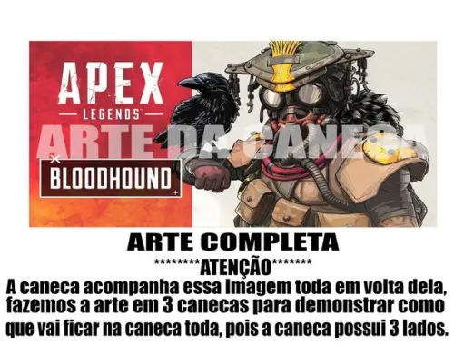 Caneca Polímero Apex Legends Personalizada