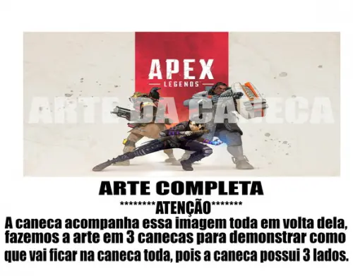 Caneca Polímero Apex Legends Personalizada