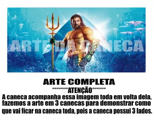 Caneca Polímero Aquaman Personalizada