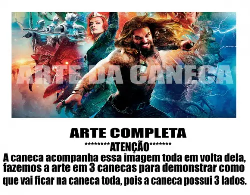 Caneca Polímero Aquaman Personalizada
