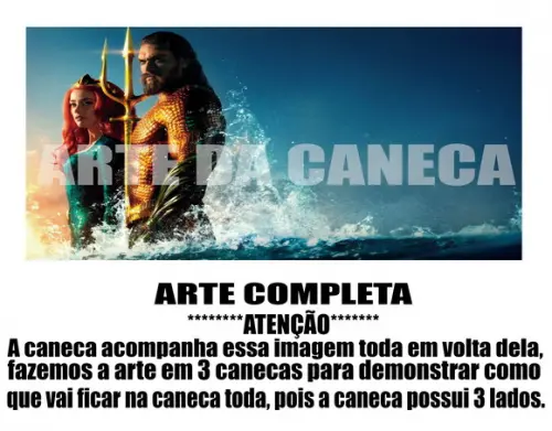 Caneca Polímero Aquaman Personalizada