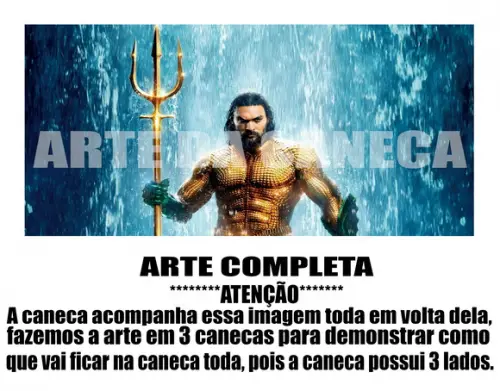 Caneca Polímero Aquaman Personalizada