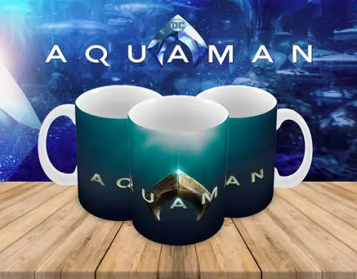 Caneca Polímero Aquaman Personalizada