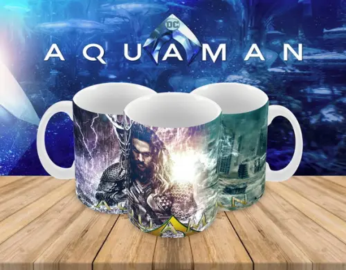 Caneca Polímero Aquaman Personalizada