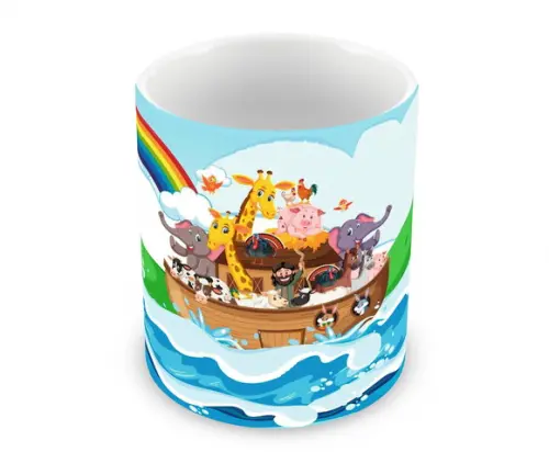 Caneca Polímero Arca de Noé Personalizada