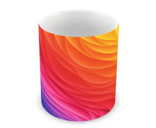 Caneca Polímero Arco Íris Personalizada