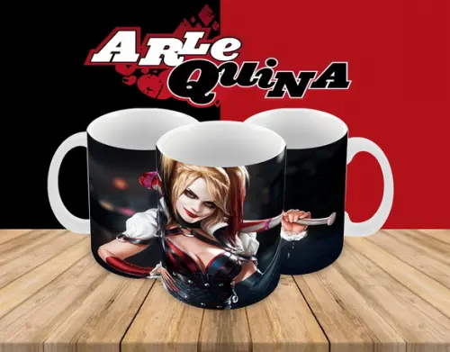 Caneca Polímero Arlequina Personalizada