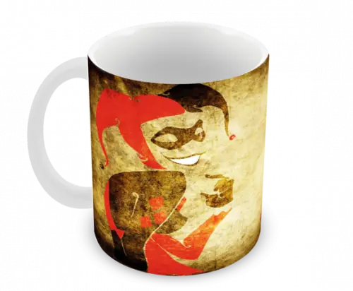 Caneca Polímero Arlequina Personalizada