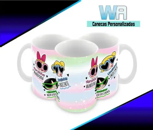 Caneca Polímero as Meninas Super Poderosas Personalizada
