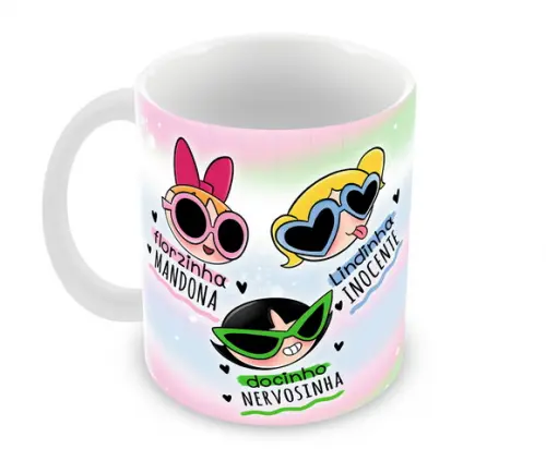 Caneca Polímero as Meninas Super Poderosas Personalizada