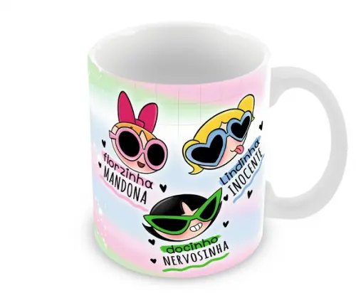 Caneca Polímero as Meninas Super Poderosas Personalizada