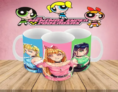 Caneca Polímero as Meninas Super Poderosas Personalizada