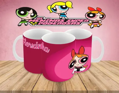 Caneca Polímero as Meninas Super Poderosas Personalizada