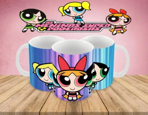 Caneca Polímero as Meninas Super Poderosas Personalizada