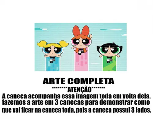 Caneca Polímero as Meninas Super Poderosas Personalizada