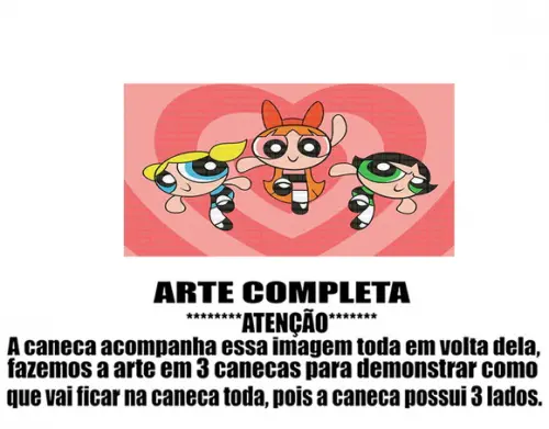 Caneca Polímero as Meninas Super Poderosas Personalizada