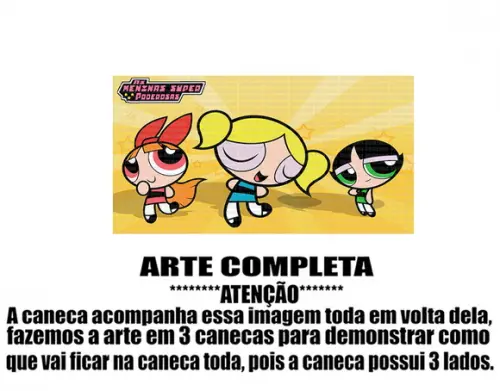 Caneca Polímero as Meninas Super Poderosas Personalizada