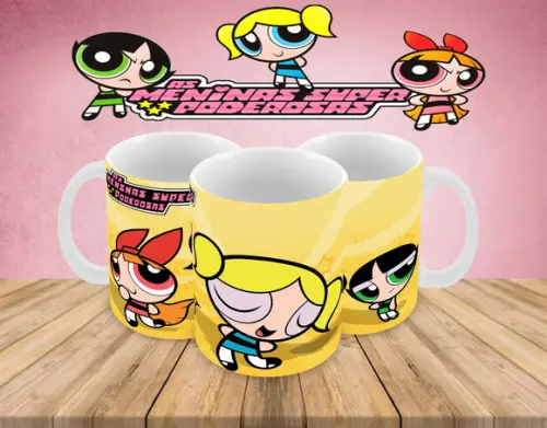 Caneca Polímero as Meninas Super Poderosas Personalizada