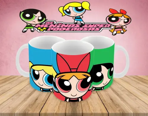 Caneca Polímero as Meninas Super Poderosas Personalizada