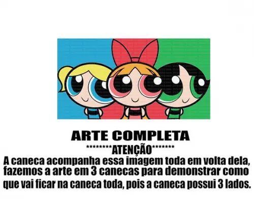Caneca Polímero as Meninas Super Poderosas Personalizada