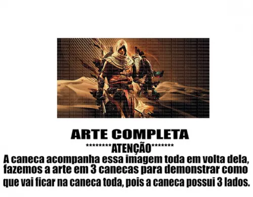 Caneca Polímero Assassins Creed Personalizada