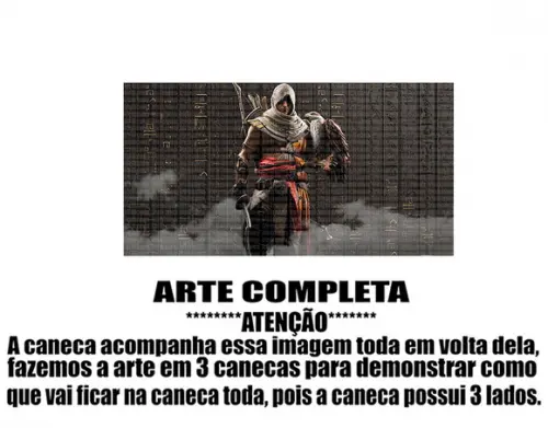 Caneca Polímero Assassins Creed Personalizada
