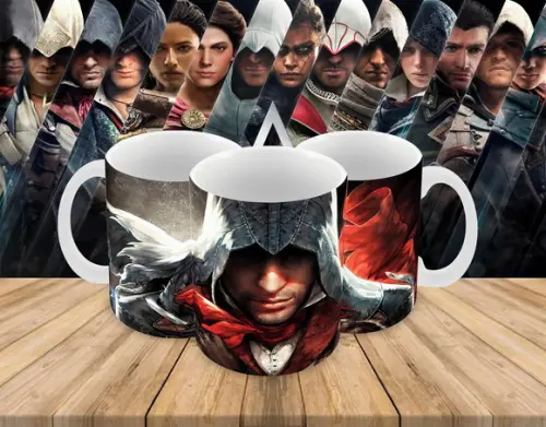 Caneca Polímero Assassins Creed Personalizada