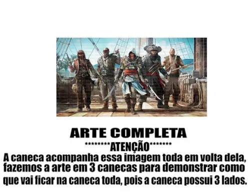 Caneca Polímero Assassins Creed Personalizada