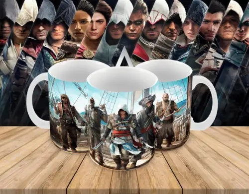 Caneca Polímero Assassins Creed Personalizada