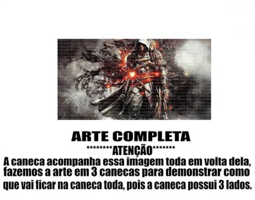 Caneca Polímero Assassins Creed Personalizada