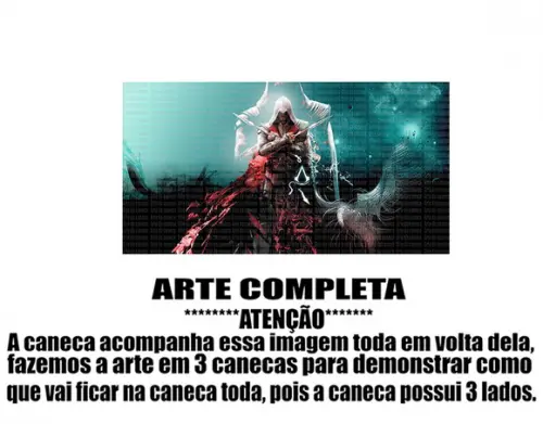 Caneca Polímero Assassins Creed Personalizada
