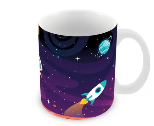 Caneca Polímero Astronauta Personalizada