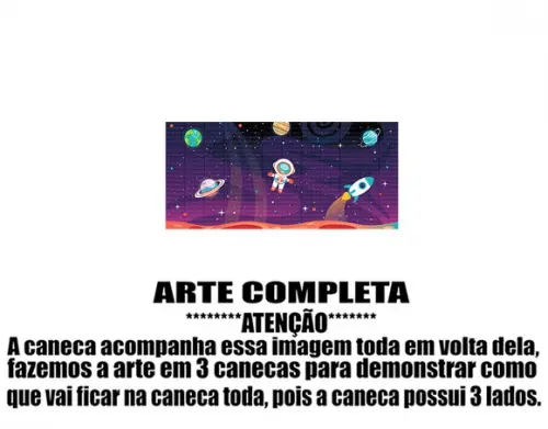 Caneca Polímero Astronauta Personalizada