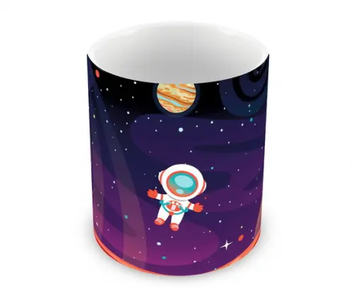 Caneca Polímero Astronauta Personalizada