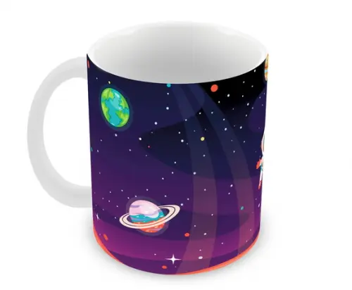 Caneca Polímero Astronauta Personalizada