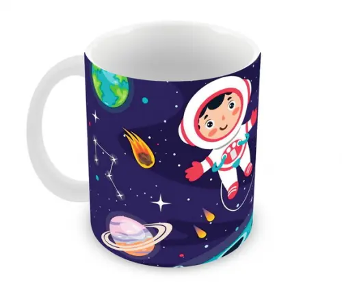 Caneca Polímero Astronauta Personalizada