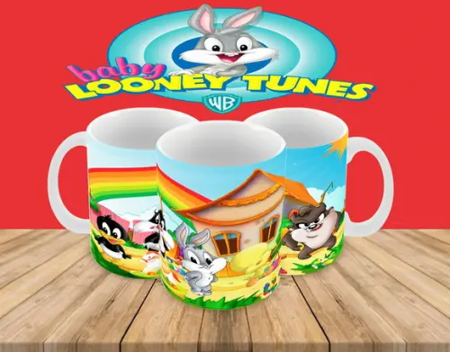 Caneca Polímero Baby Looney Tunes Personalizada