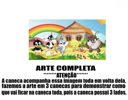 Caneca Polímero Baby Looney Tunes Personalizada
