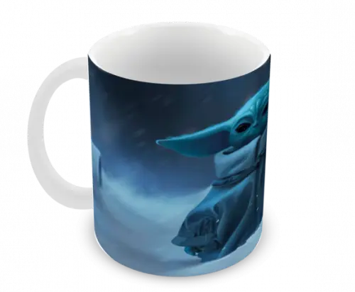 Caneca Polímero Baby Yoda Personalizada